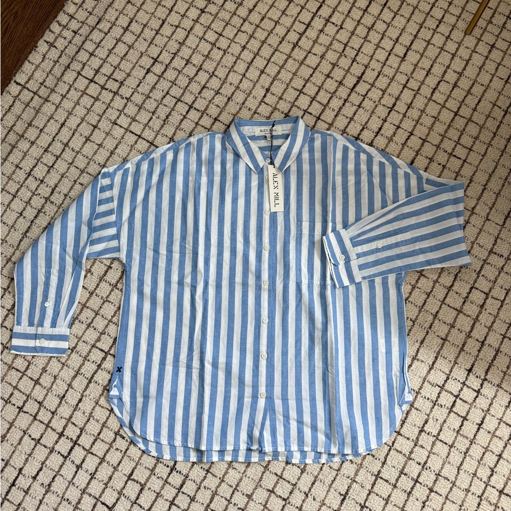 Alex Mill Striped Jo Button-Up Shirt